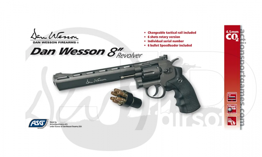 ASG Dan Wesson 8"   4.5mm / Black