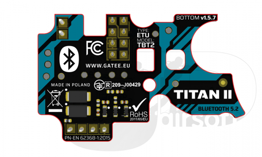 Gate Titan II Bluetooth for Version 2 / Rear Wired