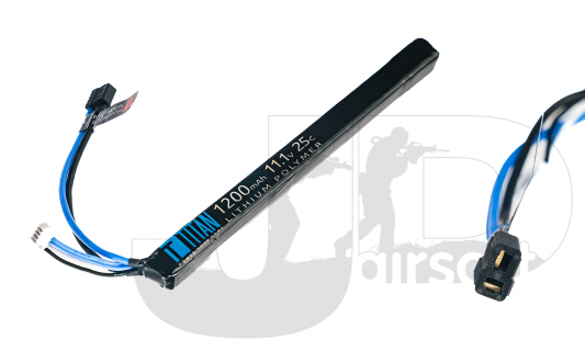 Titan Power 11.1v 25C 1200mah AK Style LiPo Stick Battery / Deans