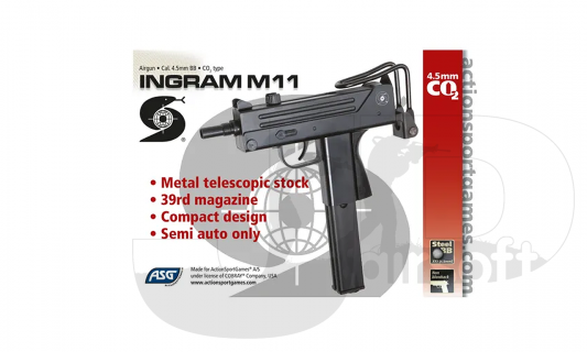 ASG Cobray Ingram Mac 11 (Non Blowback) 4.5mm