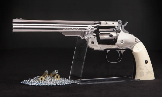 ASG Schofield 6" Revolver Steel w/ Ivory Grips   4.5mm