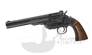 ASG Schofield 6" Revolver - .177 / Black w/ Wood Effect Grips
