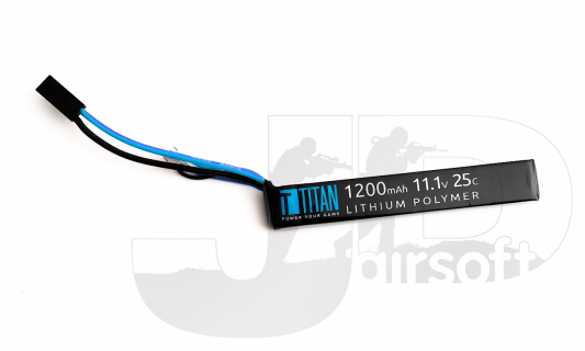 Titan Power 11.1v 25C 1200mah LiPo Stick Battery / Tamiya