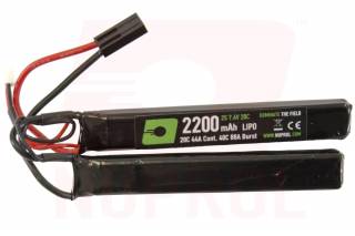 Nuprol Power 7.4v 2200mAh Split Lipo Battery / Tamiya