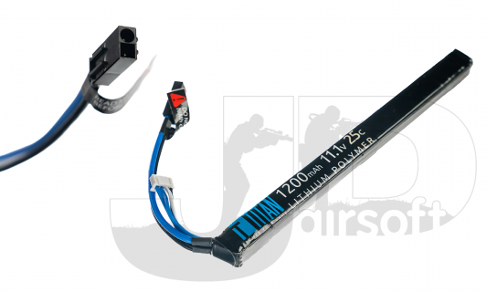 Titan Power 11.1v 25C 1200mah AK Style LiPo Stick Battery / Tamiya
