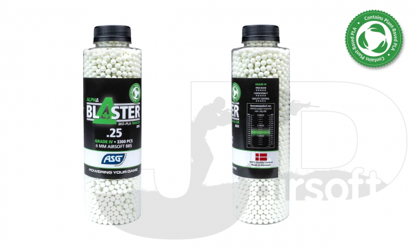 Alpha Blaster PLA (Bio) Green Tracer BBs / 0.25g