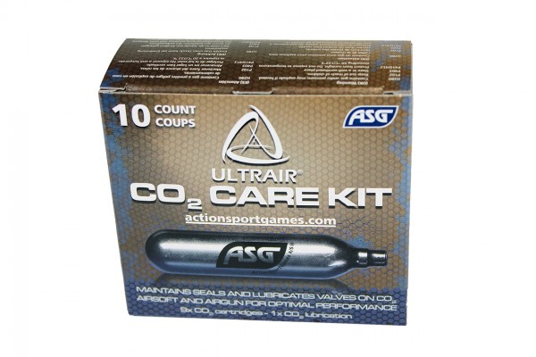 ASG Ultrair CO2 9pcs + 1 Lubricate Bulb