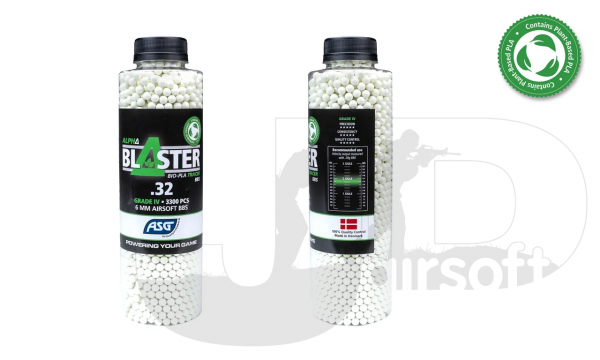 Alpha Blaster PLA (Bio) Green Tracer BBs / 0.32g